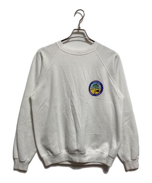 Hanes（ヘインズ）Hanes (ヘインズ) 90’ｓクルーネックスウェット ホワイト サイズ:Lの古着・服飾アイテム