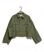 IENAイエナ）の古着「ミリタリークロップドブルゾン」｜グリーン