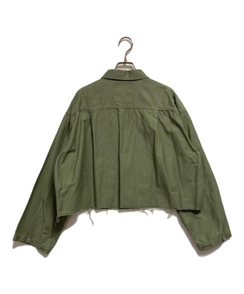 IENA（イエナ）IENA (イエナ) ミリタリークロップドブルゾン グリーン サイズ:-の古着・服飾アイテム