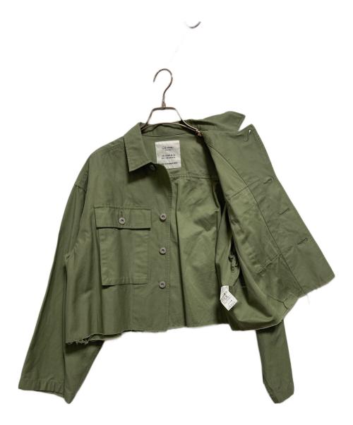 IENA（イエナ）IENA (イエナ) ミリタリークロップドブルゾン グリーン サイズ:-の古着・服飾アイテム