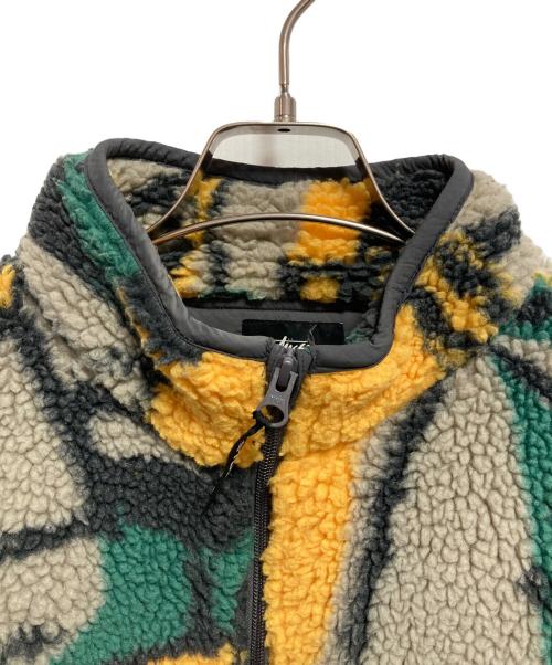 stussy（ステューシー）stussy (ステューシー) BLOCK SHERPA PULLOVER ジャケット ベージュ×グリーン サイズ:Mの古着・服飾アイテム