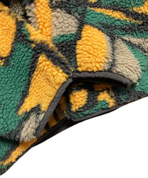 stussy（ステューシー）stussy (ステューシー) BLOCK SHERPA PULLOVER ジャケット ベージュ×グリーン サイズ:Mの古着・服飾アイテム