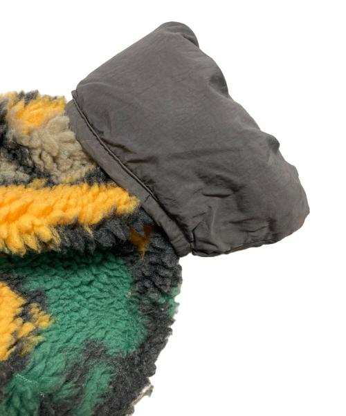 stussy（ステューシー）stussy (ステューシー) BLOCK SHERPA PULLOVER ジャケット ベージュ×グリーン サイズ:Mの古着・服飾アイテム