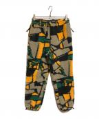 stussyステューシー）の古着「Block Sherpa Pant」｜ベージュ×グリーン