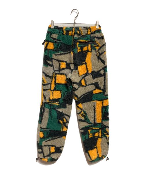 stussy（ステューシー）stussy (ステューシー) Block Sherpa Pant ベージュ×グリーン サイズ:Sの古着・服飾アイテム