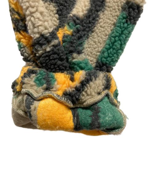 stussy（ステューシー）stussy (ステューシー) Block Sherpa Pant ベージュ×グリーン サイズ:Sの古着・服飾アイテム