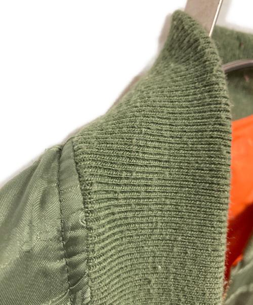stussy（ステューシー）stussy (ステューシー) リバーシブルMA-1ジャケット グリーン サイズ:Mの古着・服飾アイテム