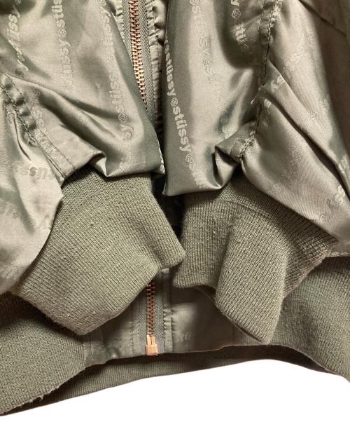 stussy（ステューシー）stussy (ステューシー) リバーシブルMA-1ジャケット グリーン サイズ:Mの古着・服飾アイテム