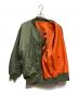 stussy (ステューシー) リバーシブルMA-1ジャケット グリーン サイズ:M：13000円