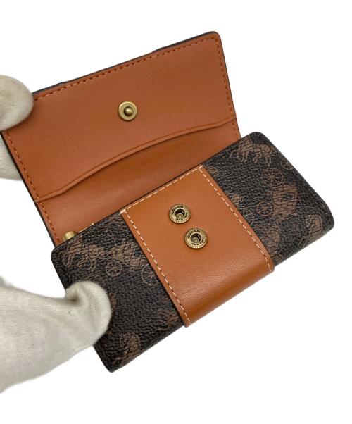 COACH（コーチ）COACH (コーチ) エッセンシャル 6 リング キー ケース・ホース アンド キャリッジ プリント ブラウンの古着・服飾アイテム
