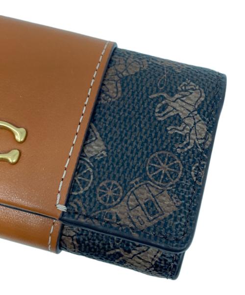 COACH（コーチ）COACH (コーチ) エッセンシャル 6 リング キー ケース・ホース アンド キャリッジ プリント ブラウンの古着・服飾アイテム