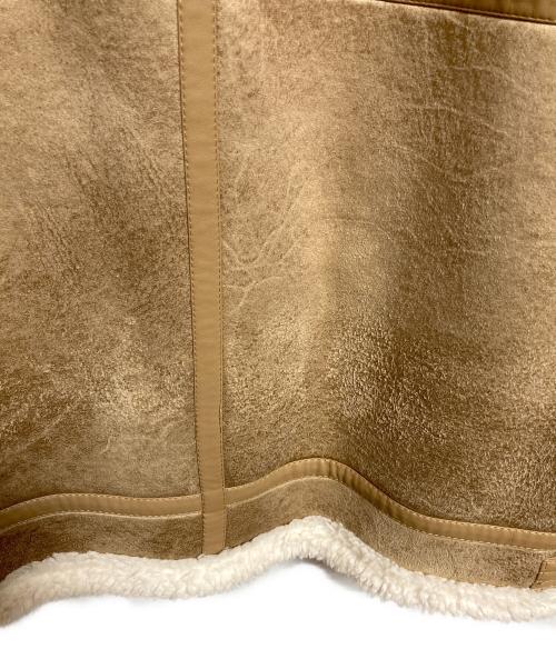 BEAUTY&YOUTH（ビューティーアンドユース）BEAUTY&YOUTH (ビューティーアンドユース) フェイクボアムートン ビッグ B-3 ブルゾン ベージュ サイズ:FREEの古着・服飾アイテム