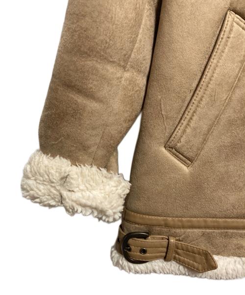 BEAUTY&YOUTH（ビューティーアンドユース）BEAUTY&YOUTH (ビューティーアンドユース) フェイクボアムートン ビッグ B-3 ブルゾン ベージュ サイズ:FREEの古着・服飾アイテム