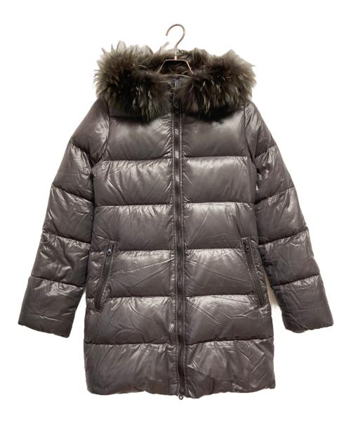 DUVETICA（デュベティカ）DUVETICA (デュベティカ) ファー付ダウンコート グレー サイズ:SIZE 42の古着・服飾アイテム