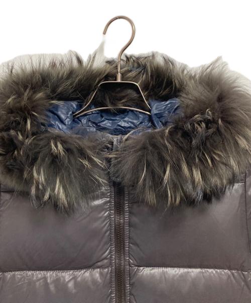 DUVETICA（デュベティカ）DUVETICA (デュベティカ) ファー付ダウンコート グレー サイズ:SIZE 42の古着・服飾アイテム