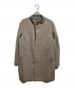 TROJANトロ―ジャン）の古着「スタンドカラーカシミヤコート」｜ベージュ