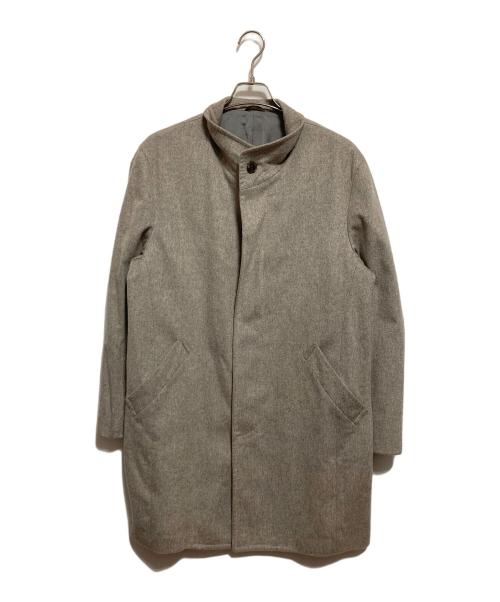 TROJAN（トロ―ジャン）TROJAN (トロ―ジャン) スタンドカラーカシミヤコート ベージュ サイズ:Mの古着・服飾アイテム