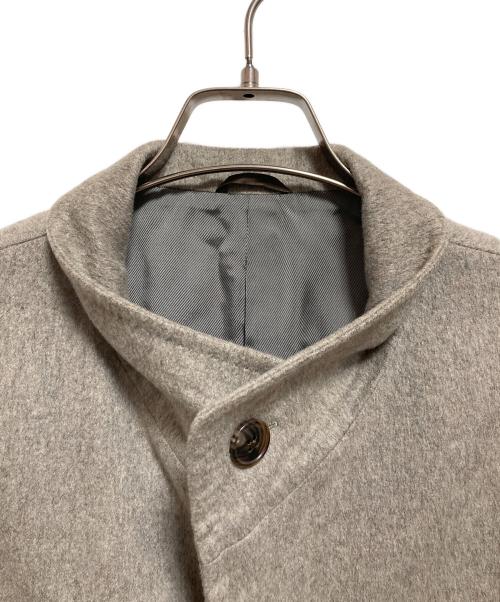 TROJAN（トロ―ジャン）TROJAN (トロ―ジャン) スタンドカラーカシミヤコート ベージュ サイズ:Mの古着・服飾アイテム