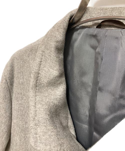 TROJAN（トロ―ジャン）TROJAN (トロ―ジャン) スタンドカラーカシミヤコート ベージュ サイズ:Mの古着・服飾アイテム