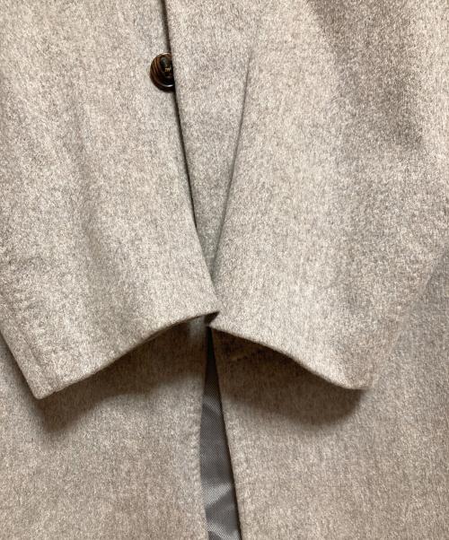 TROJAN（トロ―ジャン）TROJAN (トロ―ジャン) スタンドカラーカシミヤコート ベージュ サイズ:Mの古着・服飾アイテム