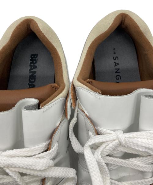 via SANGACIO（ヴィア・サンガチオ）via SANGACIO (ヴィア・サンガチオ) BRANDALISED (ブランダライズド) ローカットスニーカー ホワイト サイズ:26.5㎝の古着・服飾アイテム