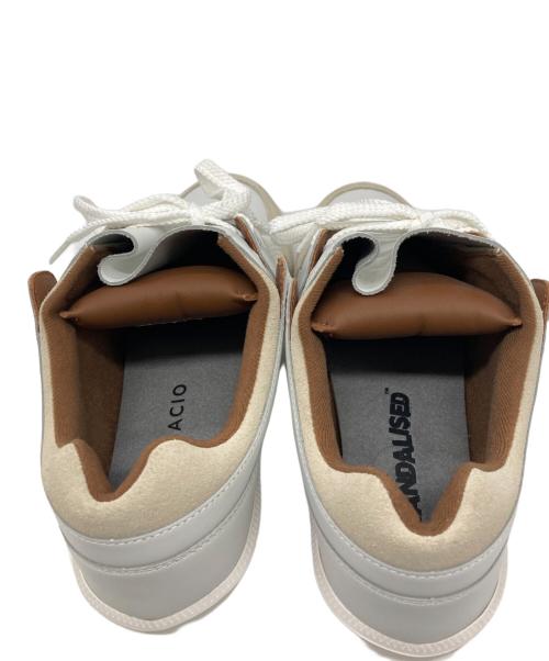 via SANGACIO（ヴィア・サンガチオ）via SANGACIO (ヴィア・サンガチオ) BRANDALISED (ブランダライズド) ローカットスニーカー ホワイト サイズ:26.5㎝の古着・服飾アイテム