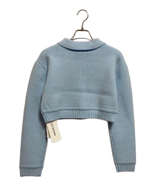 Lily Brown（リリーブラウン）Lily Brown (リリーブラウン) ショートニットジャケット ブルー サイズ:ONESIZE 未使用品の古着・服飾アイテム