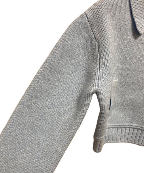 Lily Brown（リリーブラウン）Lily Brown (リリーブラウン) ショートニットジャケット ブルー サイズ:ONESIZE 未使用品の古着・服飾アイテム