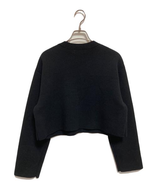 uncrave（アンクレイヴ3.）uncrave (アンクレイヴ) ウールナイロン ジャガード ニットジャケット ネイビー サイズ:SIZE 1の古着・服飾アイテム