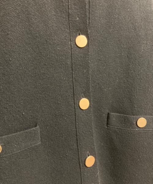 uncrave（アンクレイヴ3.）uncrave (アンクレイヴ) ウールナイロン ジャガード ニットジャケット ネイビー サイズ:SIZE 1の古着・服飾アイテム
