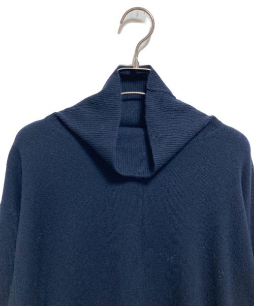NOLLEY'S（ノーリーズ）NOLLEY'S (ノーリーズ) ウールカシミア タートルネックニット ネイビー サイズ:Lの古着・服飾アイテム