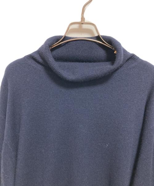 NOLLEY'S（ノーリーズ）NOLLEY'S (ノーリーズ) ウールカシミア タートルネックニット ネイビー サイズ:Lの古着・服飾アイテム