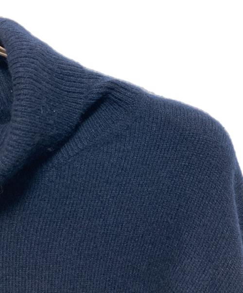 NOLLEY'S（ノーリーズ）NOLLEY'S (ノーリーズ) ウールカシミア タートルネックニット ネイビー サイズ:Lの古着・服飾アイテム