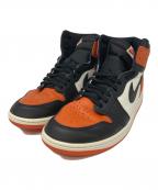 NIKEナイキ）の古着「AIR JORDAN 1 RETRO HIGH OG “Shattered Backboard”」｜ブラック×オレンジ