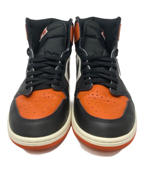 NIKE（ナイキ）NIKE (ナイキ) AIR JORDAN 1 RETRO HIGH OG “Shattered Backboard” ブラック×オレンジ サイズ:28の古着・服飾アイテム