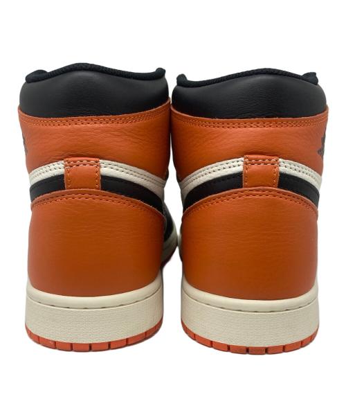 NIKE（ナイキ）NIKE (ナイキ) AIR JORDAN 1 RETRO HIGH OG “Shattered Backboard” ブラック×オレンジ サイズ:28の古着・服飾アイテム
