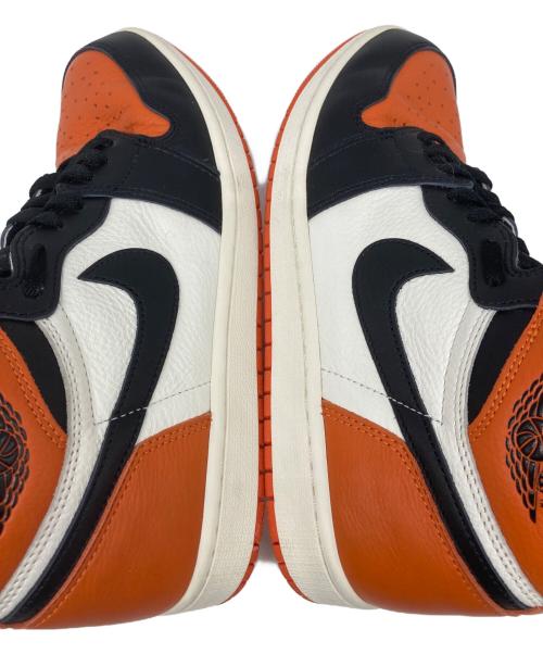 NIKE（ナイキ）NIKE (ナイキ) AIR JORDAN 1 RETRO HIGH OG “Shattered Backboard” ブラック×オレンジ サイズ:28の古着・服飾アイテム