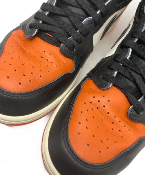NIKE（ナイキ）NIKE (ナイキ) AIR JORDAN 1 RETRO HIGH OG “Shattered Backboard” ブラック×オレンジ サイズ:28の古着・服飾アイテム