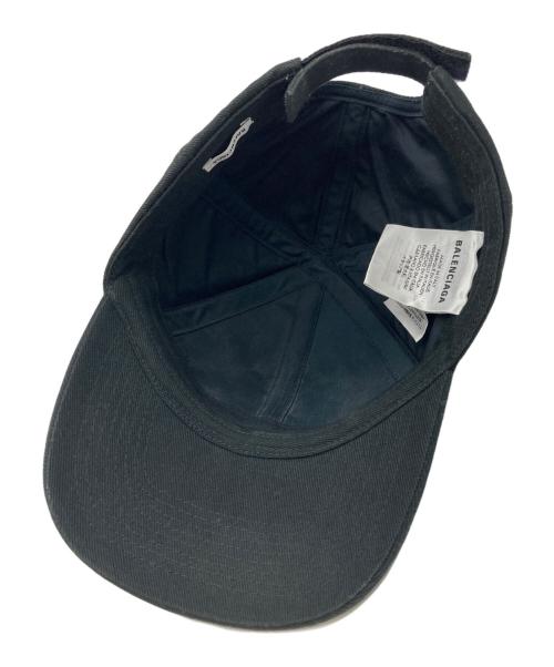 BALENCIAGA（バレンシアガ）BALENCIAGA (バレンシアガ) BBロゴベースボールキャップ ブラック サイズ:Lの古着・服飾アイテム