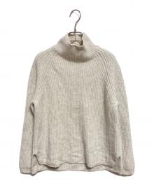 23区（ニジュウサンク）の古着「ラムズカシミヤシネハイネックニット」｜ベージュ
