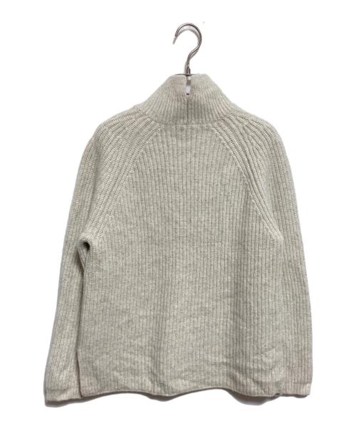 23区（ニジュウサンク）23区 (ニジュウサンク) ラムズカシミヤシネハイネックニット ベージュ サイズ:38の古着・服飾アイテム