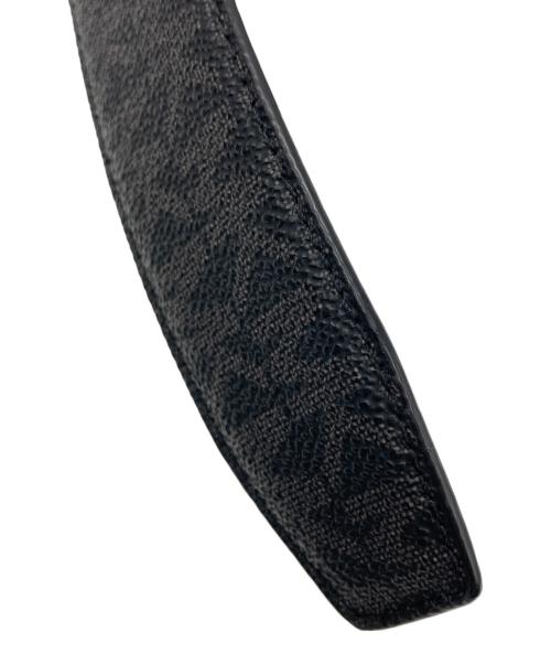 MICHAEL KORS（マイケル・コース）MICHAEL KORS (マイケル・コース) リバーシブルロゴレザーベルト ブラックの古着・服飾アイテム