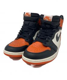 NIKE（ナイキ）の古着「Air Jordan 1 Retro High OG "Shattered Backboard"」｜ブラック×オレンジ