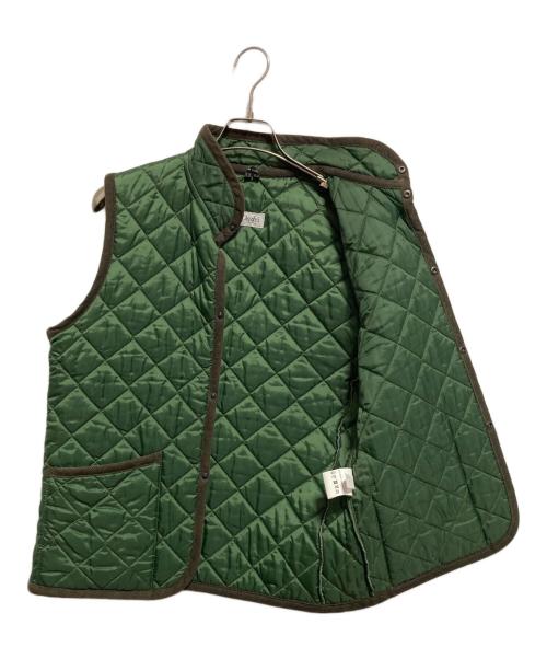 DRAKE'S（ドレイクス）DRAKE'S (ドレイクス) LAVENHAM (ラベンハム) キルティングベスト グリーン サイズ:Sの古着・服飾アイテム