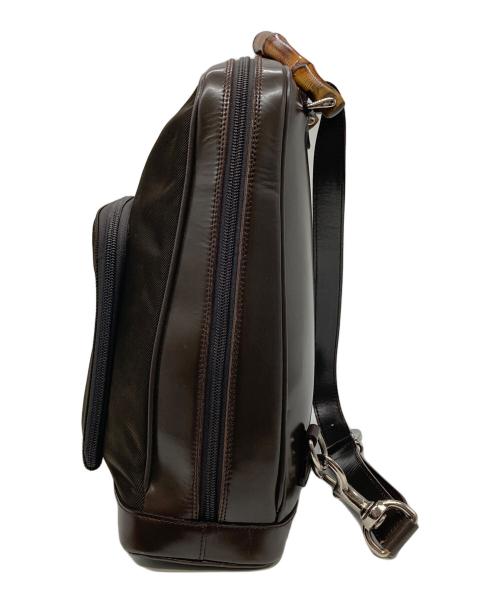 GUCCI（グッチ）GUCCI (グッチ) バンブーハンドル  バックパック ブラウンの古着・服飾アイテム