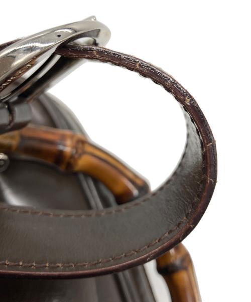 GUCCI（グッチ）GUCCI (グッチ) バンブーハンドル  バックパック ブラウンの古着・服飾アイテム