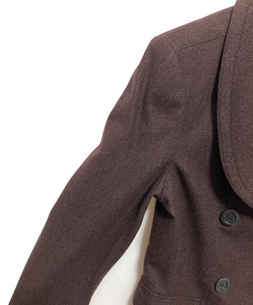 BURBERRY LONDON（バーバリーロンドン）BURBERRY LONDON (バーバリーロンドン) アンゴラカシミヤ混ダブルジャケット ブラウン サイズ:UK10の古着・服飾アイテム