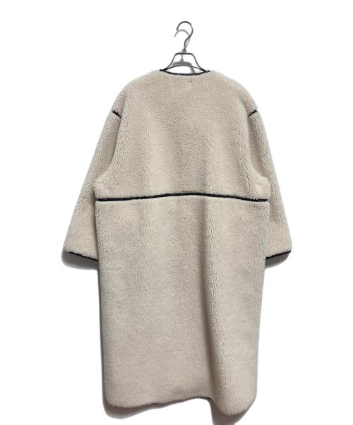 AKTE（アクテ）AKTE (アクテ) トリミングロングボアコート ホワイト サイズ:FREEの古着・服飾アイテム