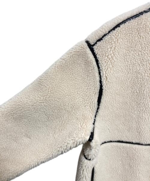 AKTE（アクテ）AKTE (アクテ) トリミングロングボアコート ホワイト サイズ:FREEの古着・服飾アイテム