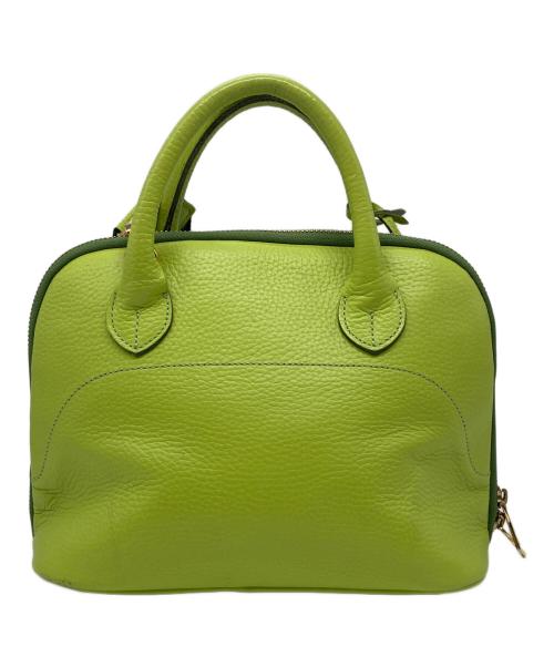 A.D.M.J.（エーディーエムジェイ）A.D.M.J. (エーディーエムジェイ) 2WAYハンドバッグ グリーンの古着・服飾アイテム